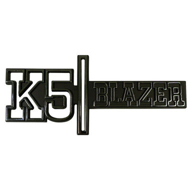 Trim Parts 1973-74 Chevrolet Blazer Front Fender "K5-Blazer" Emblems W/Fasteners, Pair - (9905)