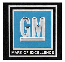 1968-72 "GM Mark of Excellence"; Seat Belt Decal; Blue; Each