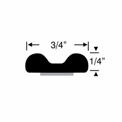 Peel-N-Stick Dense Rubber Cushion Strip