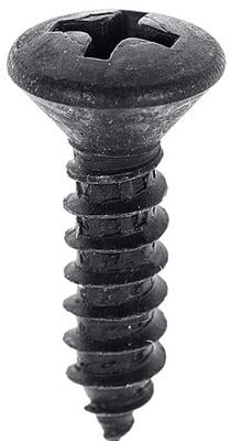 # 8 x 3/4" Oval Phillips Head Screw; Black Oxide; #8 Head
