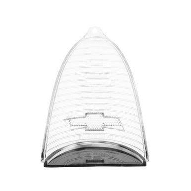 Trim Parts 1955 Chevrolet Full Size Cars Clear Tail Light Lens W/ Chrome Bowtie, Pair - (A1019C-CLEAR)