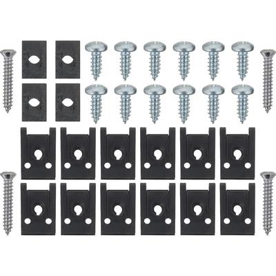 A1104 - 1965-1967 Chevrolet Corvette; Complete Rocker Molding; Hardware Kit; Side Exhaust
