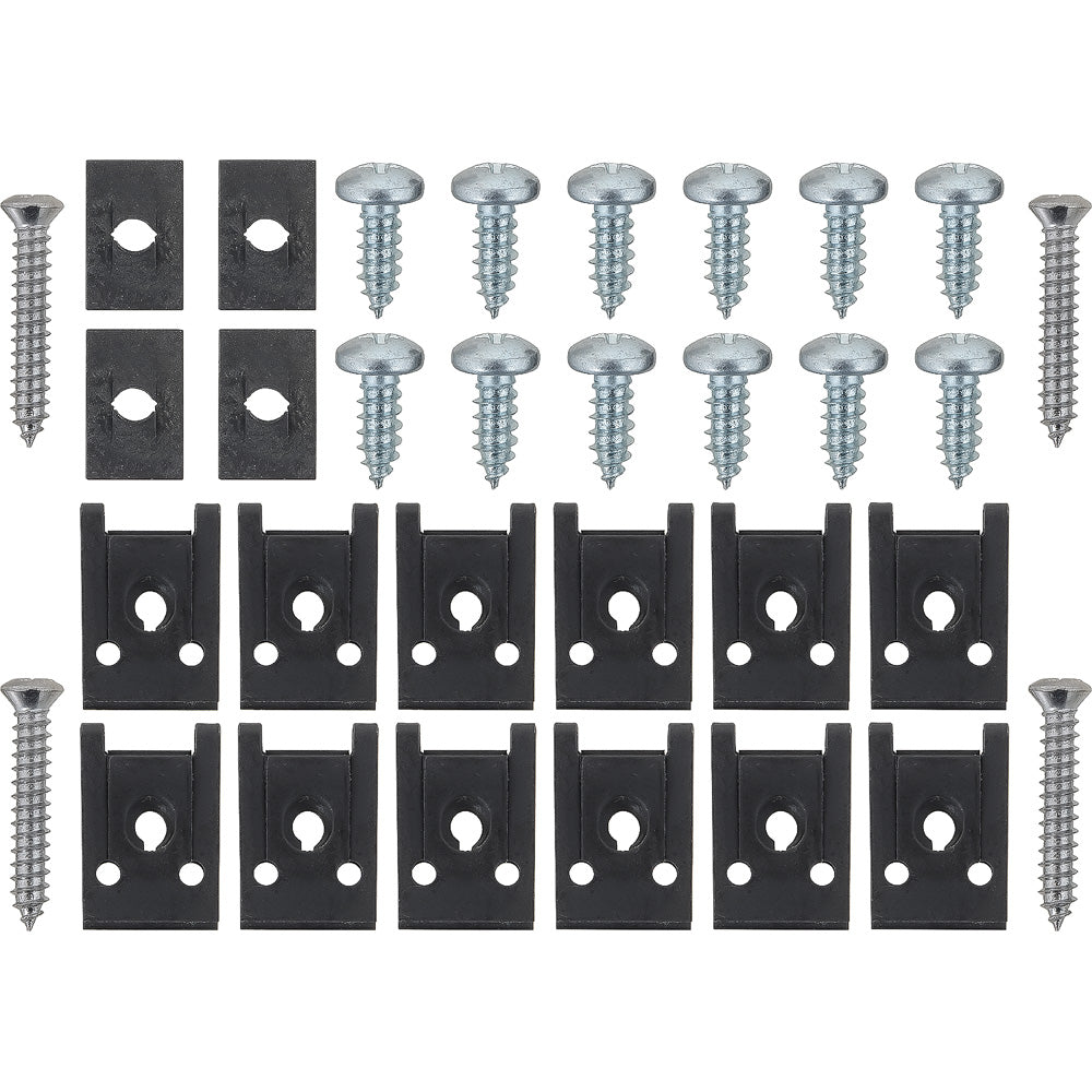 A1104 - 1965-1967 Chevrolet Corvette; Complete Rocker Molding; Hardware Kit; Side Exhaust