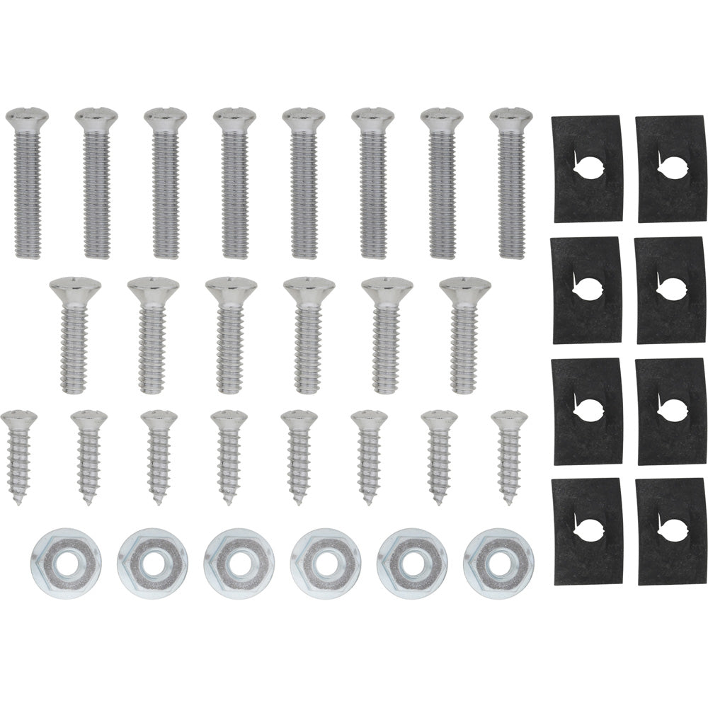 A1106 - 1968-1969 Chevrolet Corvette; Complete Rocker Molding; Hardware Kit; 36 Pieces