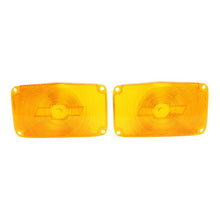 Trim Parts 1956 Chevrolet Full Size Cars Amber Parking Light Lens W/Bowtie, Pair - (A1386)