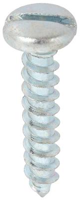 #10 x 1" Slotted Pan Head Tapping Screw; Zinc Chromate
