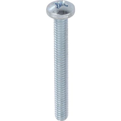 #8-32 x 1-1/2" Phillips Pan Head Machine Screw- Zinc Plated