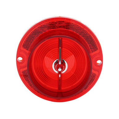 Trim Parts 1963 Chevrolet Bel Air/Biscayne Red Tail Light Lens W/Trim, Each - (A2251)