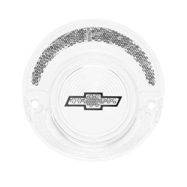 Trim Parts 1964 Chevrolet Full Size Car Clear Tail Light Lens W/Clear Bowtie, Each - (A2350D)
