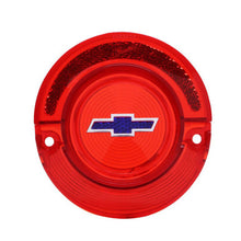 Trim Parts 1964 Chevrolet Full Size Car Red Tail Light Lens W/Blue Bowtie, Each - (A2350F)