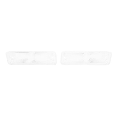 Trim Parts 1966-67 Chevrolet Chevy II/Nova Clear Parking Light Lens, Pair - A3046C