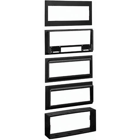 1982-99 Camaro, 1982-02 Firebird; Radio Mounting Bracket Kit; Single DIN 2 Inch Tall Radio