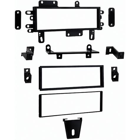 1994-04 Mustang, 1987-96 F-100, F-150, Bronco; Radio Mounting Kit; Single DIN 2 Inch Tall Radio