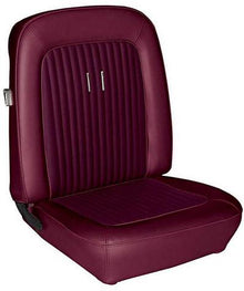 1968 Mustang Convertible w/Buckets Deluxe Full Set Reproduction Upholstery; Maroon w/Comfortweave