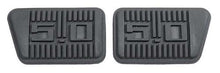 1965-68 Mustang; Brake & Clutch Pedal Pad Set; With "5.0" Logo