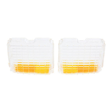 Trim Parts 1972 Chevrolet El Camino 2nd Design Clear Parking Light Lens, Pair - (A4860)
