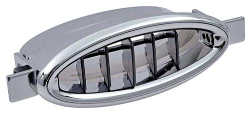 Custom Chrome AC Dash Vent - 4" X 1.6" Oval