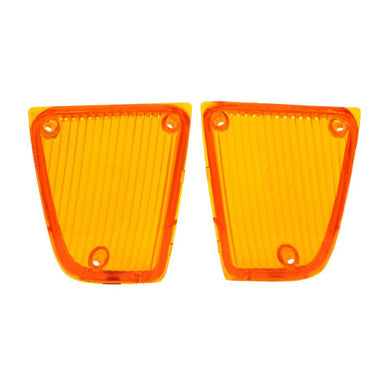 Trim Parts 1972 Chevrolet Corvette Amber Parking Light Lens, Pair - (A5310)