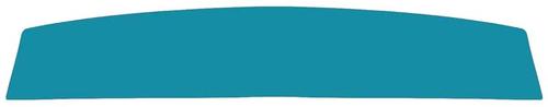 1966-68 Mustang Vinyl Covered Package Tray without Speaker Holes; Turquoise