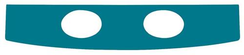 1965-67 Mustang Coupe; Vinyl Covered Package Tray w/ Speaker Holes; Turquoise