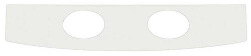 1965 Mustang Coupe; Vinyl Covered Package Tray w/ Speaker Holes; White