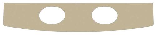 1967 Mustang Coupe; Vinyl Covered Package Tray w/ Speaker Holes; Parchment
