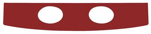 1966-67 Mustang Coupe; Vinyl Covered Package Tray w/ Speaker Holes; Red