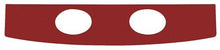 1966-67 Mustang Coupe; Vinyl Covered Package Tray w/ Speaker Holes; Red