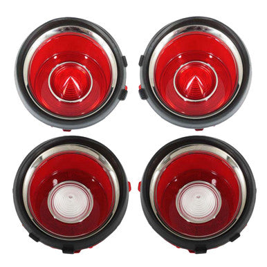 Trim Parts 1970-71 Chevrolet Camaro With R/S Trim (Early) Tail Light Lens Set - (A6708S)