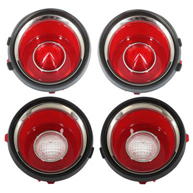 Trim Parts 1971 Chevrolet Camaro With R/S Trim (Late) Tail Light Lens Set - (A6709S)