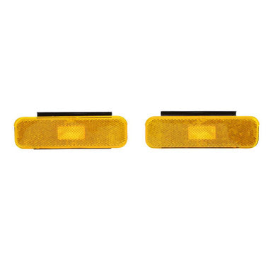 Trim Parts 1970-73 Chevrolet Camaro Front Marker Light Assembly w/ Gaskets & Brackets, Pair - (A6731)