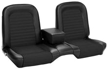 1965 Mustang Coupe; Standard Vinyl Front Bench Seat Upholstery; Full Set; Black