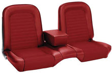 1965 Mustang Coupe; Standard Vinyl Front Bench Seat Upholstery; Full Set; Red