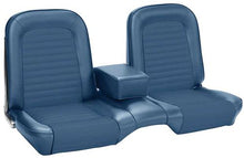1965 Mustang Coupe; Standard Vinyl Front Bench Seat Upholstery; Full Set; Blue