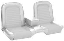 1965 Mustang Coupe; Standard Vinyl Front Bench Seat Upholstery; Full Set; White