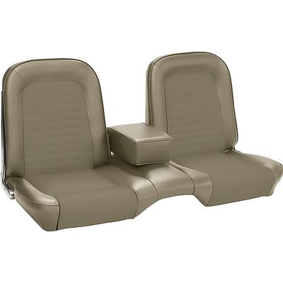 1965 Mustang Coupe; Standard Vinyl Front Bench Seat Upholstery; Front Only; Palomino