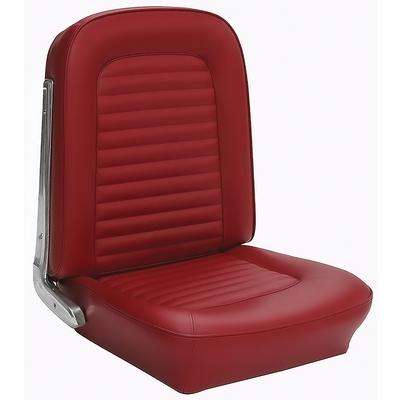 1966 Mustang Coupe; Standard Bucket Seat Upholstery; Full Set; Sierra Vinyl;  Red