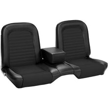 1966 Mustang Coupe with Front Bench Standard Full Set Seat Upholstery; Black