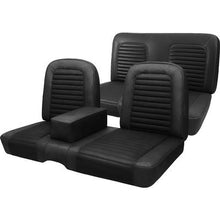 1966 Mustang Coupe with Front Bench Standard Full Set Seat Upholstery; Blue