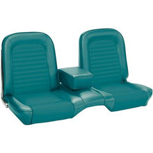 1966 Mustang Convertible with Front Bench Standard Full Set Seat Upholstery; Turquoise