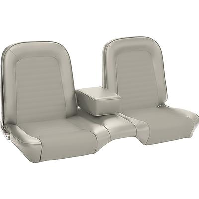 1966 Mustang Convertible with Front Bench Standard Full Set Seat Upholstery; Parchment