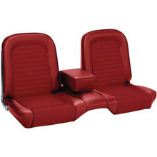 1966 Mustang Convertible with Front Bench Standard Full Set Seat Upholstery; Red