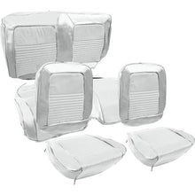 1967 Mustang Convertible; Deluxe Bucket Seat Upholstery; Full Set; White Sierra Vinyl w/ Comfortweave