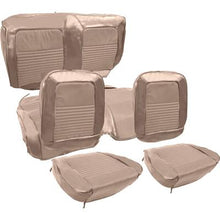1967 Mustang Convertible; Deluxe Bucket Seat Upholstery; Full Set; Saddle Sierra Vinyl w/ Comfortweave
