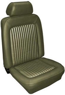 1969 Mustang Standard Front Only Reproduction Bucket Seat Upholstery Set; Dark Ivy Gold