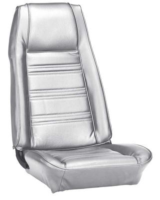 1970 Mustang; Standard Bucket Seat Upholstery; Front Only; White