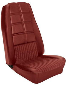 1970 Mustang Coupe; Deluxe / Grande; Reproduction Front Buckets Upholstery; Full Set; Vermillion