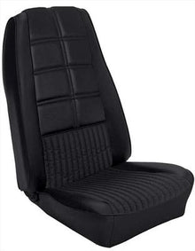 1970 Mustang Convertible; Reproduction Deluxe Front Bucket Seat Upholstery; Full Set; Black