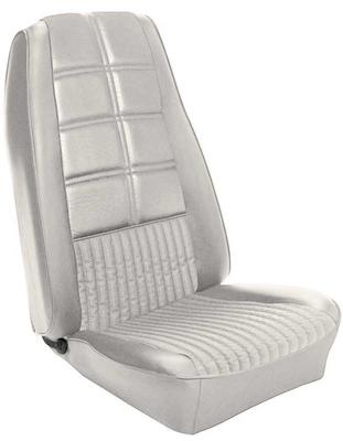 1970 Mustang Convertible; Reproduction Deluxe Front Bucket Seat Upholstery; Full Set; White