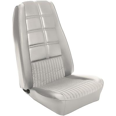 1970 Mustang Fastback; Reproduction Deluxe Front Bucket Seat Upholstery; Full Set; White